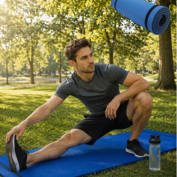 Mey İthalat® 10 mm Fitness Minderi Tırtıklı Kaymaz Yüzey Esnek Darbe Emici Eva Yapı
