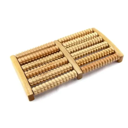 Mey İthalat® 10 Silindirli Ahşap Ayak Masaj Aleti