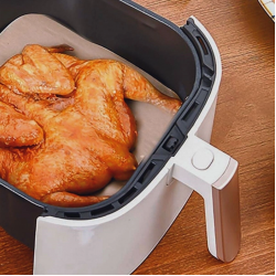 Mey İthalat® 100 Adet Air Fryer Pişirme Kağıdı Tek Kullanımlık Yağ Su Geçirmez Yapışmaz Deliksiz Düz Kare Model