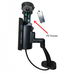 Mey İthalat®  %100 Gerçekçi İç ve Dış Mekan İçin Sahte Güvenlik Kamerası