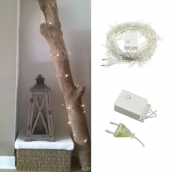 Mey İthalat®  100 Ledli 8 Fonksiyonlu 10 Metre Led Aydınlatma Dekor ası (beyaz)