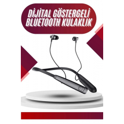 Mey İthalat® 100 Saat Bluetooth Kulaklık Dijital Göstergeli ANC Özelliği Kablolu