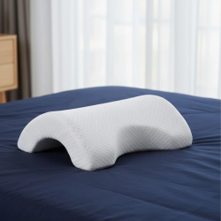 Mey İthalat®  % 100 Visco Kavisli Ortopedik Yıkanabilir Kumaş Kılıflı Bel Boyun Bacak Ağrıları İçin Yastık