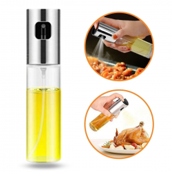 Mey İthalat®  100ml Kapasiteli Şeffaf Spreyli Yağdanlık Sosluk Yağ Püskürtücü Yağ Şişesi