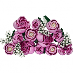 Mey İthalat® 10374  iconic Botanicals Pembe Gül Buketleri 789 parça +18 yaş