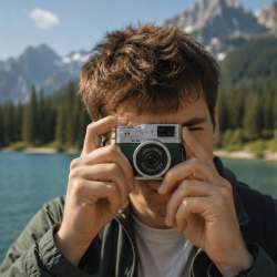 Mey İthalat® 1080P HD Mini Dijital Kamera IPS Ekranlı Taşınabilir Fotoğraf Makinesi