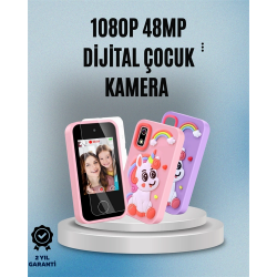 Mey İthalat® 1080p HD Video Kaydı ve 2,8” Dokunmatik Ekran – Çocuklar İçin Gerçekçi Görüntü Deneyimi