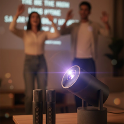 Mey İthalat® 1080P Taşınabilir Projeksiyon WiFi Bluetooth Destekli