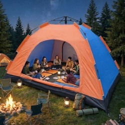 Mey İthalat®  10 Kişilik Otomatik Kurulum Kamp Çadırı – Outdoor , Suya Dayanıklı Hızlı Kurulum Piknik ve Doğa İçin Geniş Aile Çadırı 300x300x170 cm