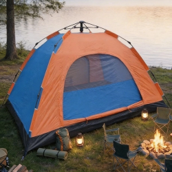 Mey İthalat®  10 Kişilik Otomatik Kurulum Kamp Çadırı – Outdoor , Suya Dayanıklı Hızlı Kurulum Piknik ve Doğa İçin Geniş Aile Çadırı 300x300x170 cm