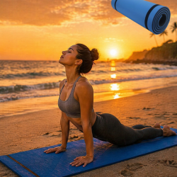 Mey İthalat® 10MM YOGA MATI MAVİ