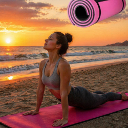 Mey İthalat® 10MM YOGA MATI PEMBE