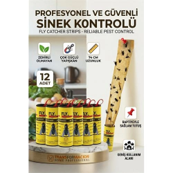 Mey İthalat® 12 Adet Yapışkanlı Sinek Kapanı 74 cm 716516