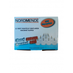 Mey İthalat® 12 Lİ HACAMAT KUPA SETİ. 1ADET 2 PARMAK POMPA HEDİYE