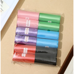 Mey İthalat® 12 li Köpek Dışkı Poşet Düz Renkli Set