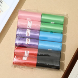 Mey İthalat® 12 li Köpek Dışkı Poşet Düz Renkli Set