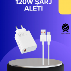 Mey İthalat® 120 Watt Hızlı Şarj Adaptörü Samsung S20 S21 S22 S23 Uyumlu