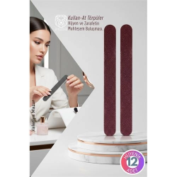 Mey İthalat® 12’li Hijyenik Kullan-At Çift Taraflı Törpü Seti Solingen Professional