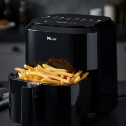 Mey İthalat® 1360W Güçlü 4 Litre Kapasiteli Dokunmatik Cam Hazneli Airfryer