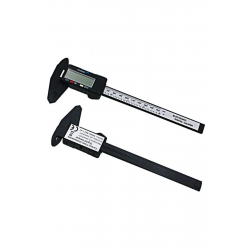 Mey İthalat®  150 Mm Dijital Kumpas Elektronik Fiber Karbon Kaplı Plastik - Kumpas