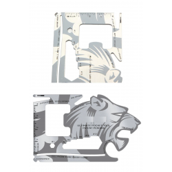 Mey İthalat®  18 Fonksiyonlu Cüzdan İçi Aslan Tasarımlı Kart Acil Durum Kiti