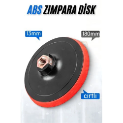 Mey İthalat® 180 mm Cırtlı Zımpara Disk Pasta Cila Sünger Tabanı 721678