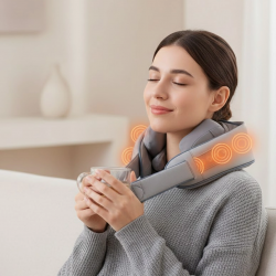 Mey İthalat® 1800mAh Pil Kapasiteli Boyun Masaj Aleti