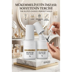 Mey İthalat® 2 ADET Fırçalı Tırnak Yapıştırıcısı 7gr - Kırılmaz Bağ, Profesyonel Sonuç Solingen Professional  723061