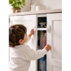 Mey İthalat® 2 Adet Güçlü Yapışkanlı Çocuk Güvenlik Kilidi