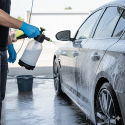 Mey İthalat®  2 Başlıklı Oto Köpük, Su Püskürtme ve Bitki Bakım Sulama Aleti Oto Yıkama Spreyi 2 Litre