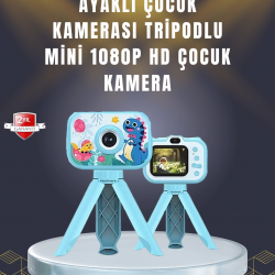 Mey İthalat® 2 inç Ekranlı Çocuk Kamerası – Çizgi Film Efektli ve Müzik Çalar Özellikli
