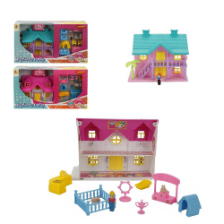 Mey İthalat® 2 Katlı Ev Oyun Seti Villa 1 Adet Fiyatıdır