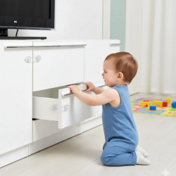 Mey İthalat®  2'li Mini Çok Amaçlı Kilit- Çocuk Güvenlik Gereçkerli Çekmece,Dolap,Kapak Kilidi