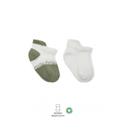 Mey İthalat®   2'Li Penye Sneakers Çorap 20105 Nil Ekru