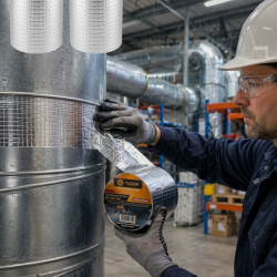 Mey İthalat® 2 Li Set Alüminyum Yüzeyli Tamir Bandı Çatı Boru Onarım Bandı