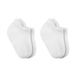 Mey İthalat®   2'Li Sneakers Kaymaz Basic Penye Çorap 20103 Beyaz Beyaz