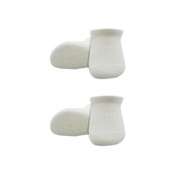Mey İthalat®   2'Li Sneakers Kaymaz Basic Penye Çorap 20103 Ekru Ekru
