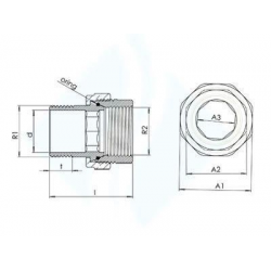 Mey İthalat® 2''lik Düz Radyatör Rakoru