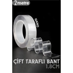 Mey İthalat® 2 Metre Çift Taraflı Yapıştırıcı Bant Çivisiz Montaj 715471