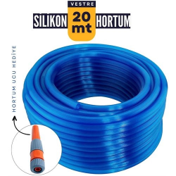 Mey İthalat® 20 Metre Silikonlu Bahçe Hortumu Sulama Aparatı HEDİYELİ 712342
