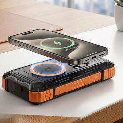 Mey İthalat® 20000 mAh Powerbank Güneş Enerjili Kablosuz Şarj Hızlı Şarj Taşınabilir Batarya (Kopya)
