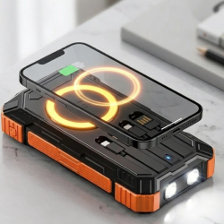 Mey İthalat® 20000 mAh Powerbank Güneş Enerjili Kablosuz Şarj Hızlı Şarj Taşınabilir Batarya (Kopya)