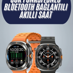 Mey İthalat® 2025 Model Gelişmiş Özellikli Nabız Sensörlü Spor Takibi Yapabilen Titreşimli Saat