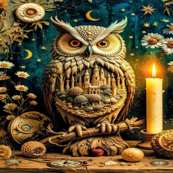 Mey İthalat® 20849 PUZZLE 1000 The Silent Town Watched by the Owl