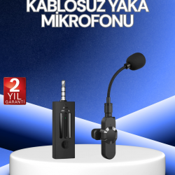Mey İthalat® 2.4 GHz Düşük Gecikmeli Kablosuz Ses Kayıt Mikrofonu