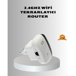 Mey İthalat® 2.4G WiFi Sinyal Çoğaltıcı Router Genişletici Güçlü Antenli