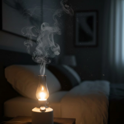 Mey İthalat® 280 ml Retro Tasarım LED Işıklı USB Nemlendirici Aroma Difüzör