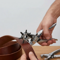 Mey İthalat® 2li Kemer Delme Aparatı Deri Delik Açma Pensesi Çok Amaçlı Kullanım