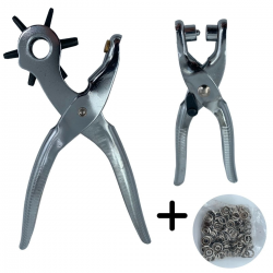 Mey İthalat®  2li Kolay Kemer Deri Delik Açma Delme Aleti Delici Pensesi Delgeç Seti