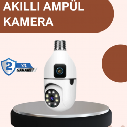 Mey İthalat® 2’si 1 Arada Güvenlik Kamerası ve Sel Işığı – Kablosuz Akıllı Kamera